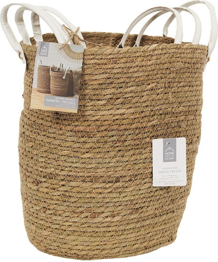 The Home Deco Factory Комплект декоративни кошници Пластмасови с дръжки Brown 3бр