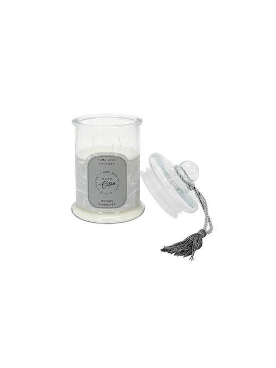 Aromatic Candle Home Deco Factory Burning Time 80 Hours Scent Cotton Dimensions 13.2x23.5cm Bo5579
