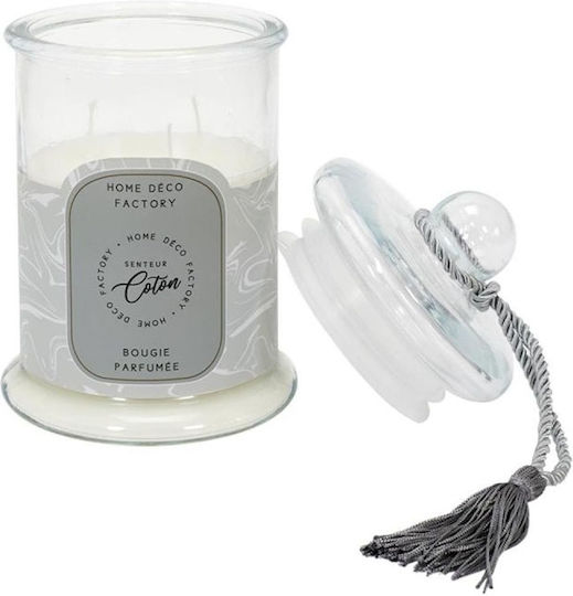 Aromatic Candle Home Deco Factory Burning Time 80 Hours Scent Cotton Dimensions 13.2x23.5cm Bo5579