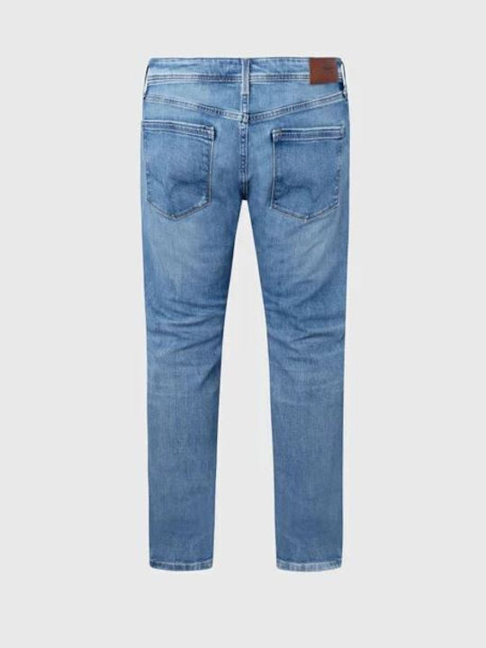 Pepe Jeans Stanley Pantaloni de Bărbați din Jean în Linie Tapered Blue