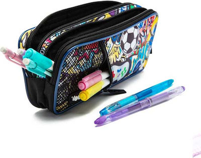 Yolo Pencil Case with 3 Compartments Gaming