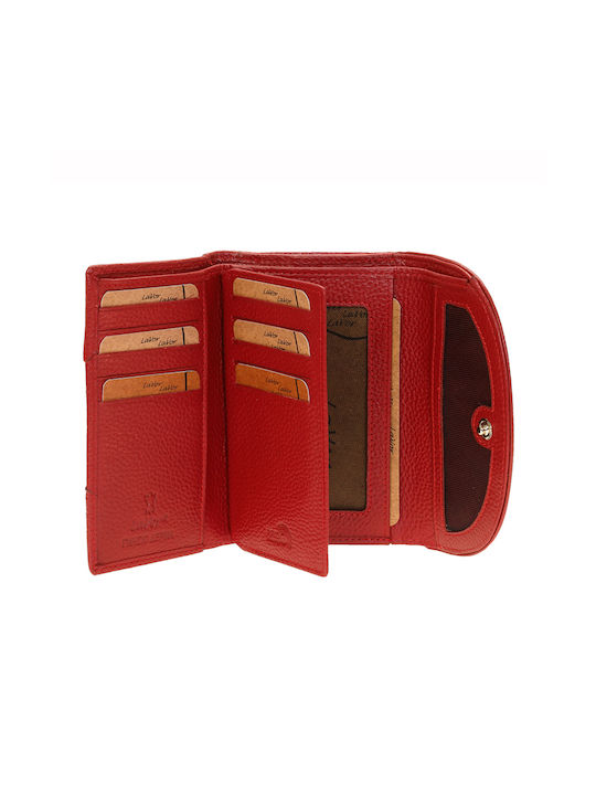 Lavor Small Leather Women's Wallet Red