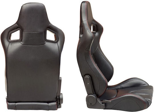 Autoline Driver Car Seat Bucket Black
