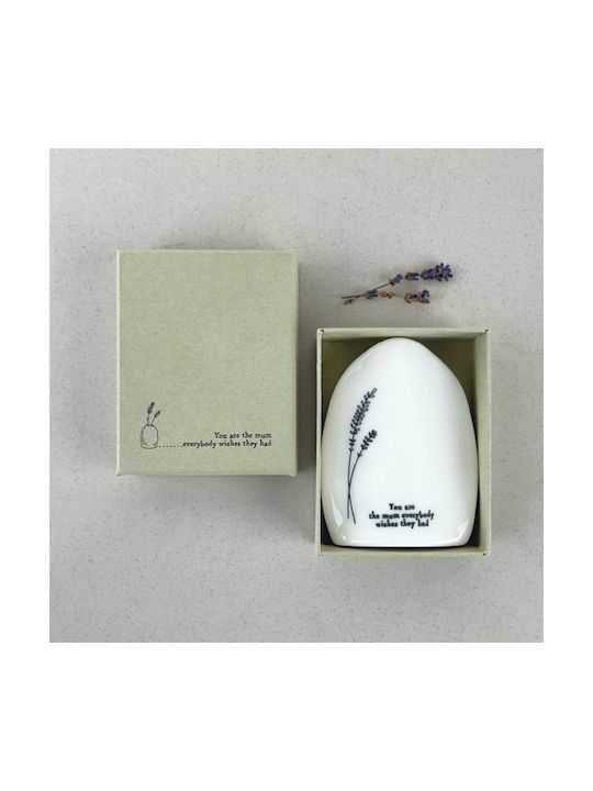 Synchronia Decorative Glass Vase White 7.5xH9.5cm