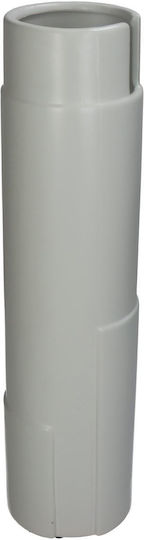 ArteLibre Vase Keramik Weiß F10.5xH39.5cm