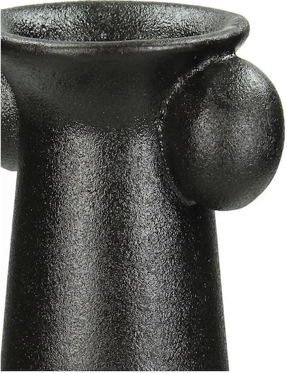 ArteLibre Vază Decorativă Ceramică Negru 12.5x12.5x33cm 1buc