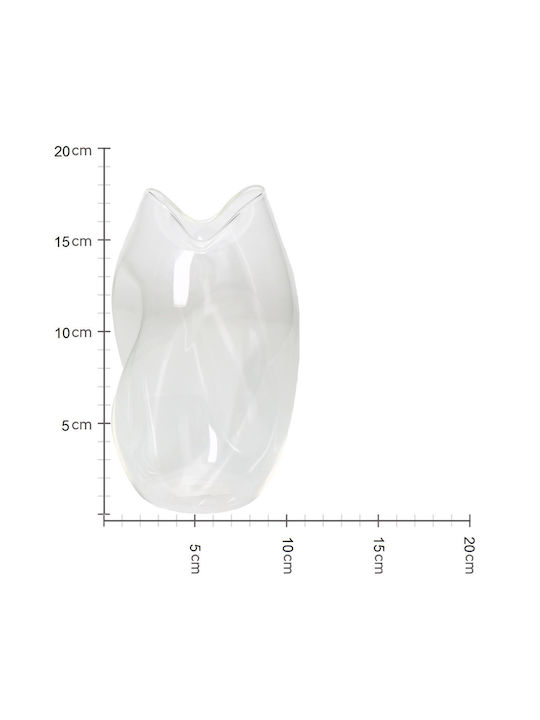 ArteLibre Decorative Vase Transparent 10.3x10.3x17.8cm