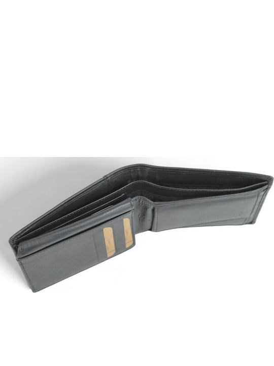 Δερμάτινο Ανδρικό Πορτοφόλι με RFID Μαύρο