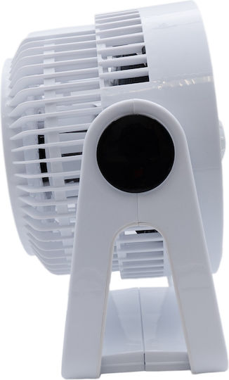 Uncle George Επιτραπέζιος Ανεμιστήρας 25W Διαμέτρου 23cm Λευκός