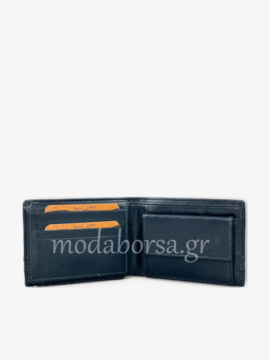 Δερμάτινο Ανδρικό Πορτοφόλι με RFID Μπλε