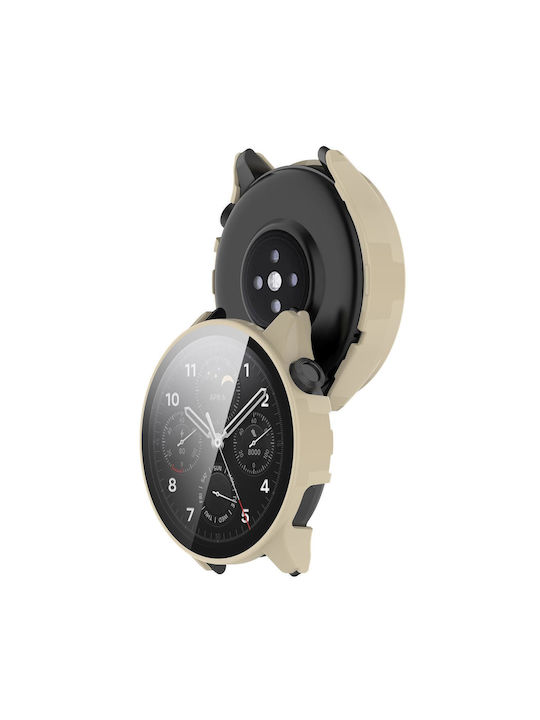 Xiaomi Watch S1 Pro Tempered Glass Film Pc Watch Case Ivory White