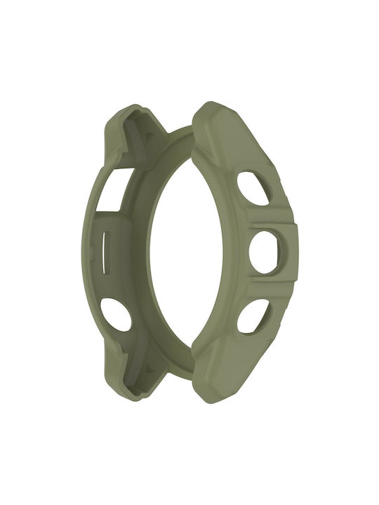 Garmin Epix Pro 51mm Fenix 7X 7X Pro Armored TPU Half Wrapped Watch Protective Case Green