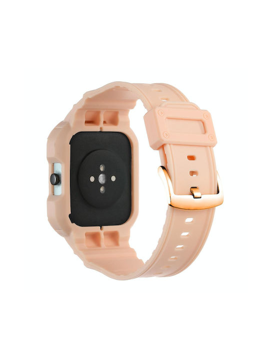 Amazfit Gts 4 3 2 1 Universelles integriertes Silikon-Armband Pink Amazfit Gts 4 3 2 1 Universelles integriertes Silikon-Armband Pink