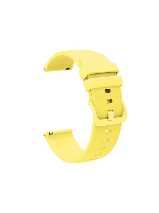 Garmin Venu 2 Plus 20mm Solid Colour Soft Silicone Wearable Strap Yellow Garmin Venu 2 Plus 20mm Solid Colour Soft Silicone Wearable Strap Yellow