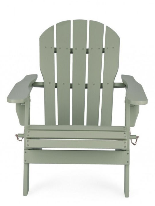 Fotoliu de exterior Lemn Filadelfia Sage Green 70x80x85cm