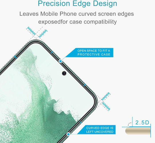 Samsung Galaxy S22+ 5g 0.18мм 9h 2.5d закалено стъкло за защита на екрана с пръстов отпечатък
