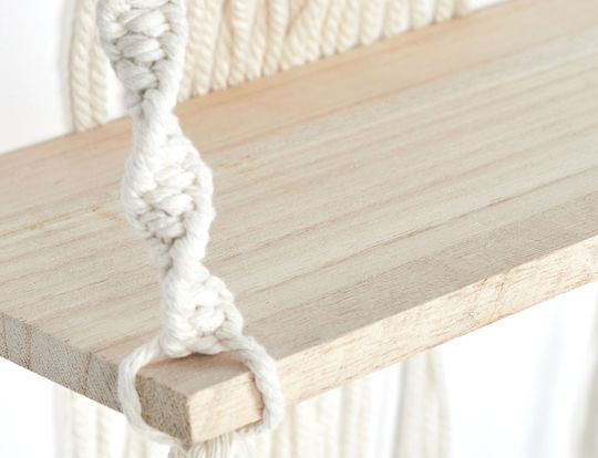 Ράφι Deco Boho Μπεζ 30x15x50εκ.