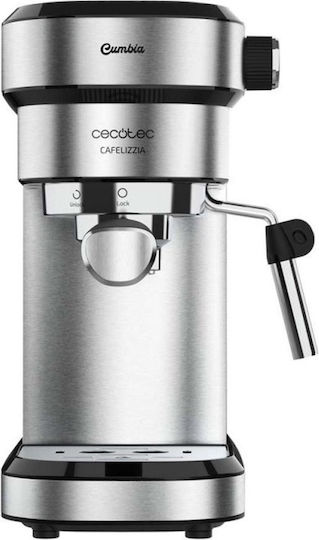 Cecotec Cafelizzia Express Steel Automatic Espresso Coffee Machine 1350W Pressure 20bar Silver CEC-01497