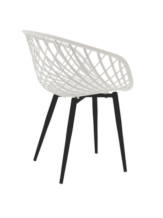 Ezra Dining Room Polypropylene Chair White 62x42x82cm