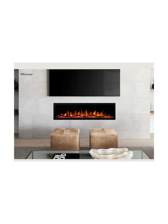 Hitense LUXURIUS-S500 Wandmontiert Elektrischer Kamin 1600W 127.5x45cm Schwarz
