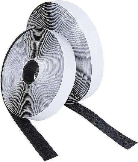 Velcro Adhesive Tape Zola Reusable Skirt Puff Width 2.5 Cm Length 5 M Black