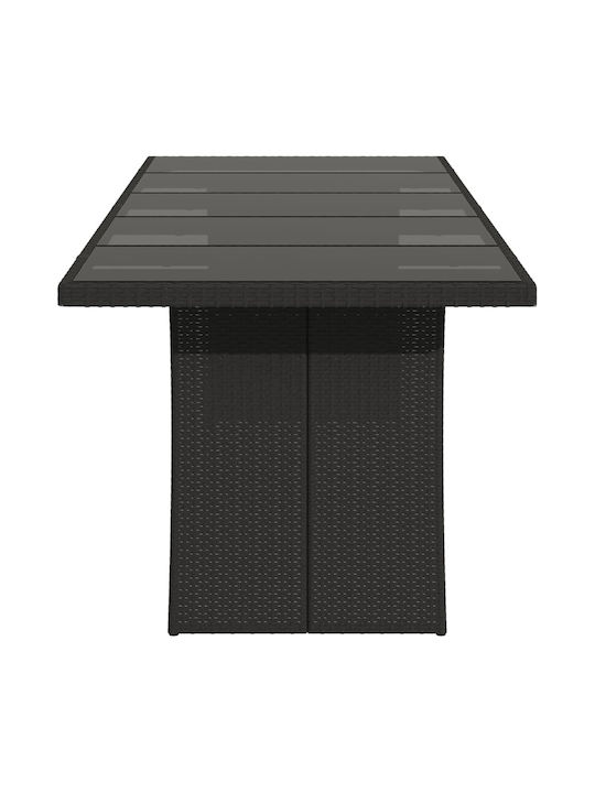 Tisch Stabil Black 240x90x75cm