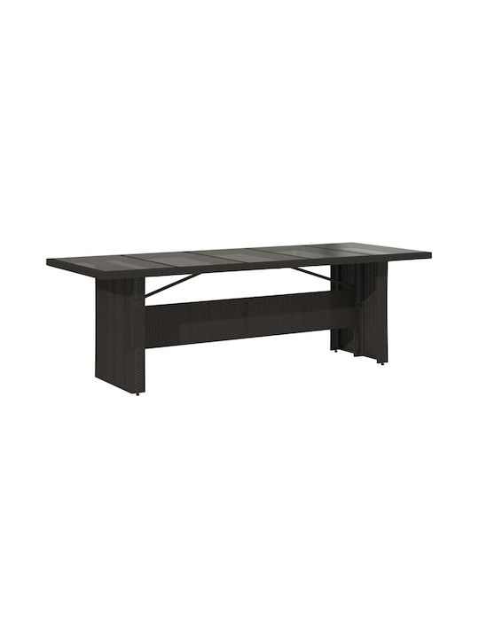 Tisch Stabil Black 240x90x75cm