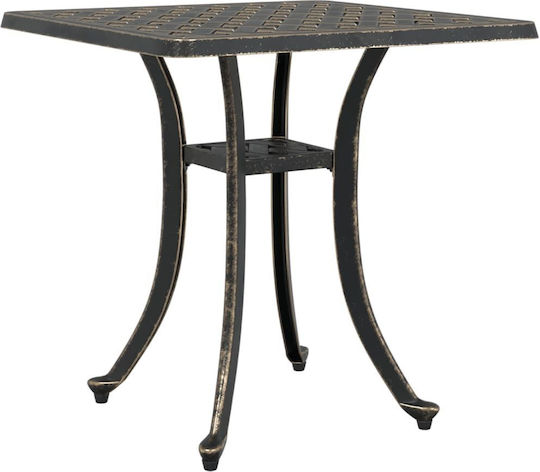 Masa Masa de lounge pentru spații exterioare mici Aluminiu Bronz 53x53x53buc