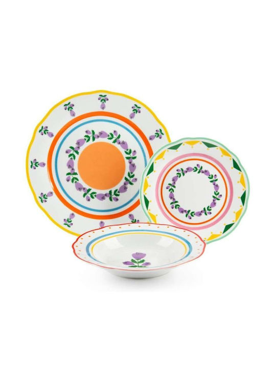 Excelsa White Porcelain Dinnerware Set 18pcs
