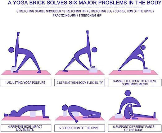 Bloc de yoga în culoarea Violet