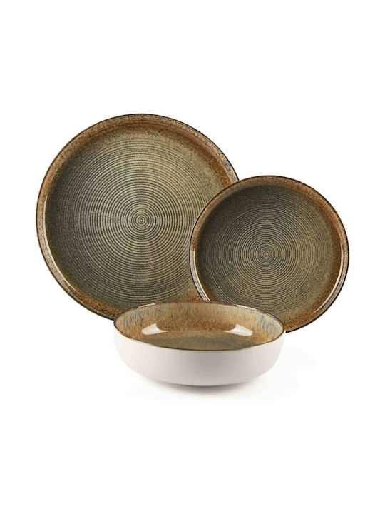 Excelsa Teller Suppe Keramik Weiß mit Durchmesser 18cm