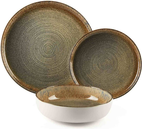 Excelsa Farfurie adâncă Ceramică Alb cu Diametru 18cm