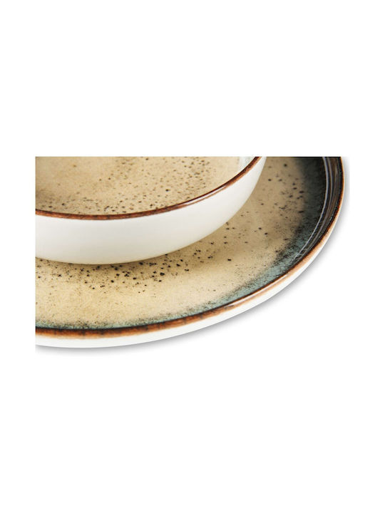 Excelsa Teller Suppe Keramik Weiß mit Durchmesser 18cm