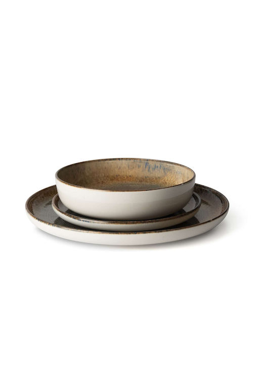 Excelsa Teller Suppe Keramik Weiß mit Durchmesser 18cm