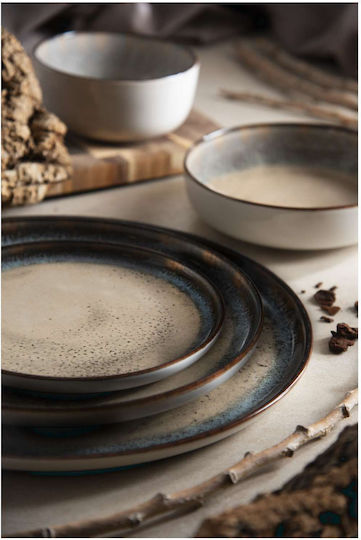 Excelsa Farfurie adâncă Ceramică Alb cu Diametru 18cm