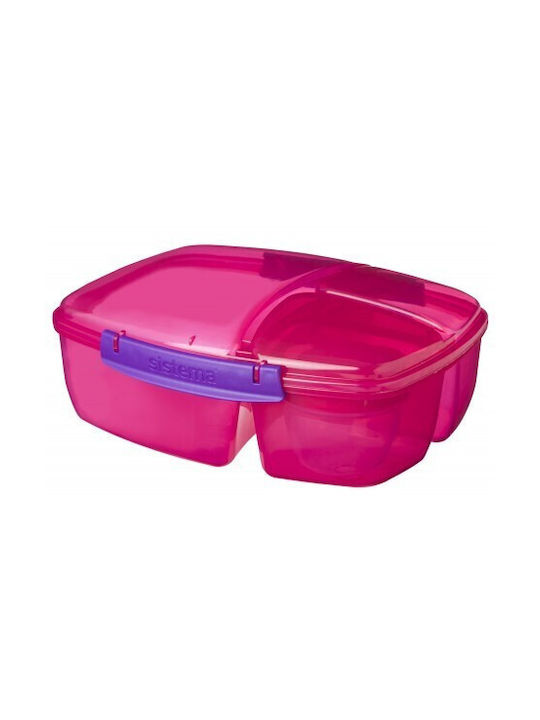 Kidslife Lunchbox Kunststoff Rosa Geeignet für die Mikrowelle 2000ml 1Stück