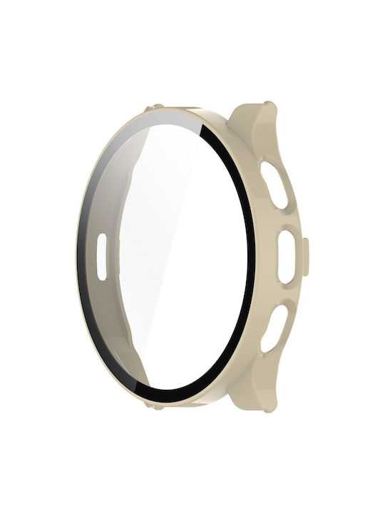 Garmin Venu 3s PC + Gehärtetes Glas Film Integrierte Uhrenhülle Elfenbein Weiß Garmin Venu 3s PC + Gehärtetes Glas Film Integrierte Uhrenhülle Elfenbein Weiß