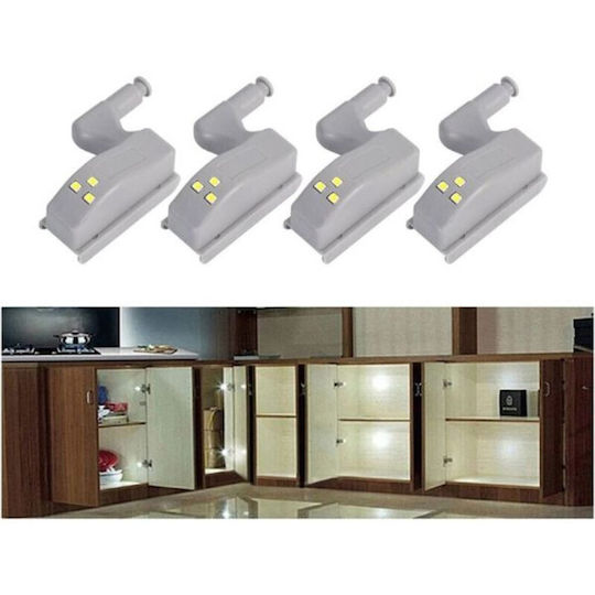 Set 15 Pieces Furniture Handles Led Lighting Gray 7.5 X 4 X 2 Cm