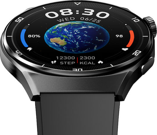 QCY GT S3 Smartwatch with Heart Rate Monitor (Black)