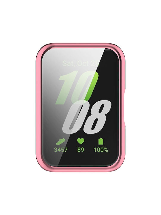 Husă cu protecție pentru ecran 2 în 1 pentru Xiaomi Redmi Watch 3 Lite Watch 3 Active Roz