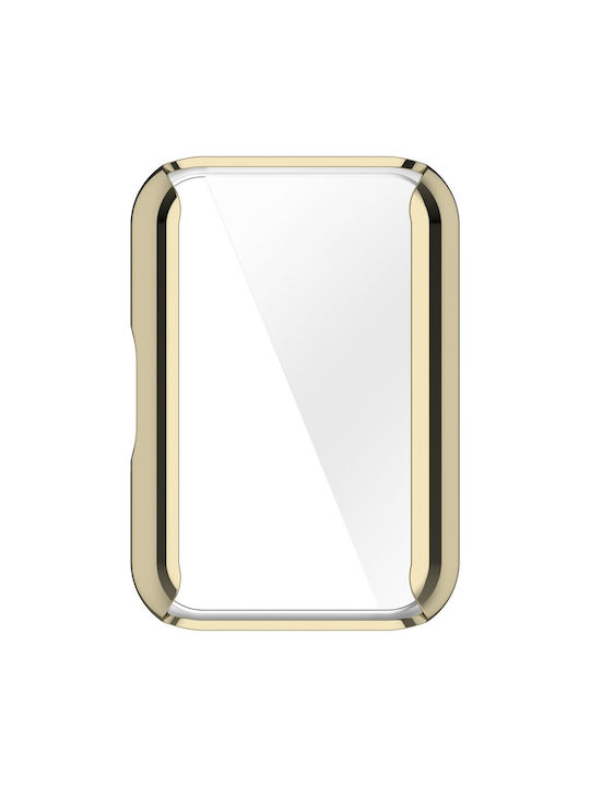 2-в-1 калъф със защитно фолио за Xiaomi Redmi Watch 3 Lite Watch 3 Active Gold