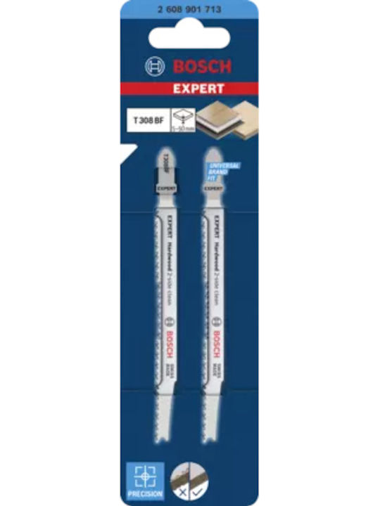 Bosch 2608901713 Λάμες για Ξύλο 50mm 2τμχ