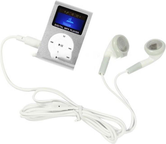 MP3 Player with LCD 1.1" Display Silver