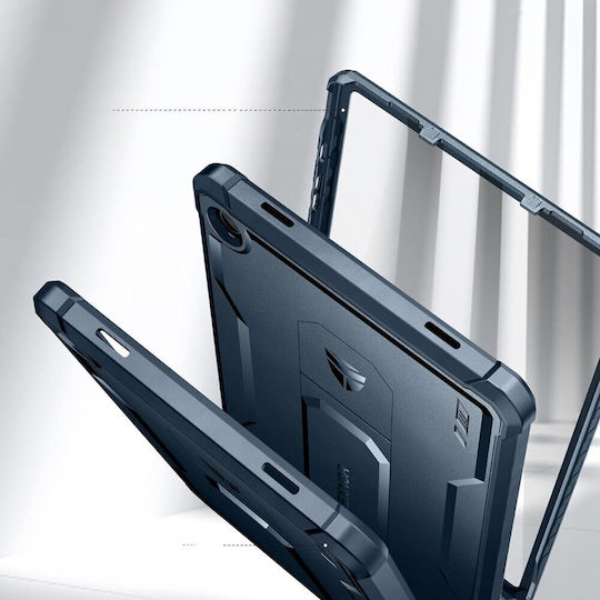 Брониран калъф за Galaxy Tab A9+ Plus Dexnor, пълен покрив, тъмно син