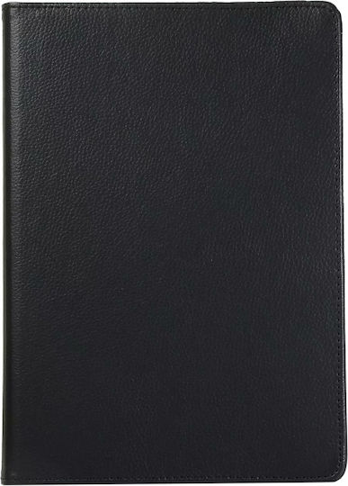 Ipad 10.2 Ipad Air 2019 10.5 Ipad 10.2 2020 Litchi Texture Horizontal Flip 360 Degrees Leather Case Black