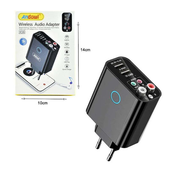 UmiDigi Ασύρματος Αναμεταδότης Ήχου Bluetooth 5 Receiver with USB / RCA / 3.5mm Jack Output Ports