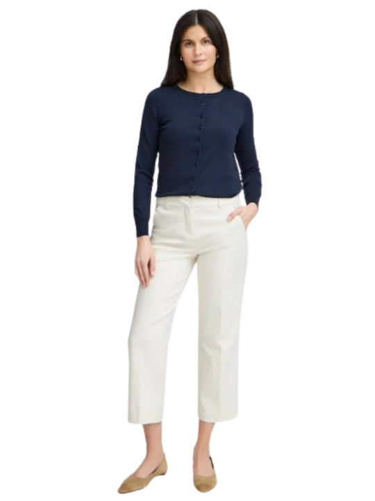 Fransa Women's Cotton Trousers White