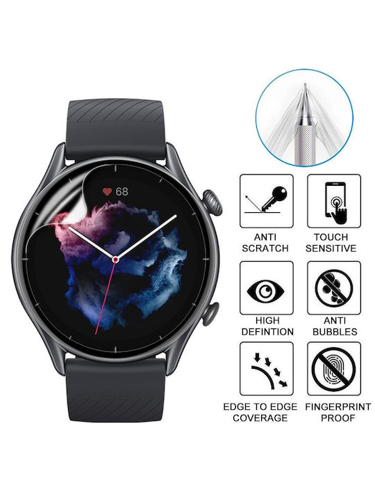 Curved 3d Composite Material Soft Film Screen Protector Amazfit Gtr 3