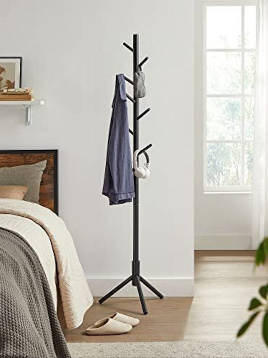 Songmics Калъф за дрехи Дърво Черен 47x47x175см