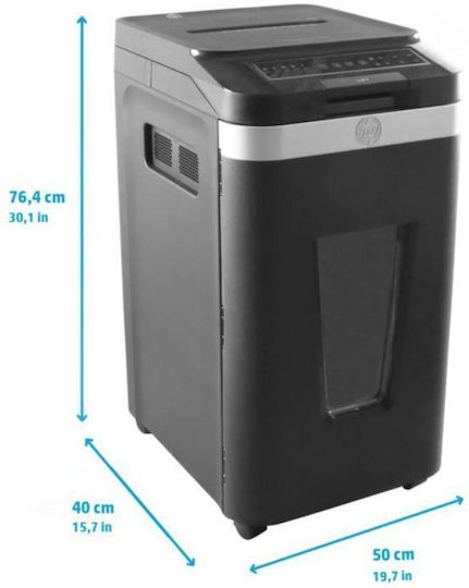 HP Aktevernichter Querschnitt 400 Blätter mit Behälter 53Es